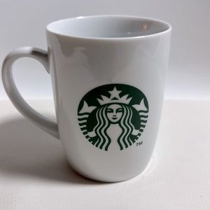 Starbucks Classic 2013 Mug White Green Logo NWOT